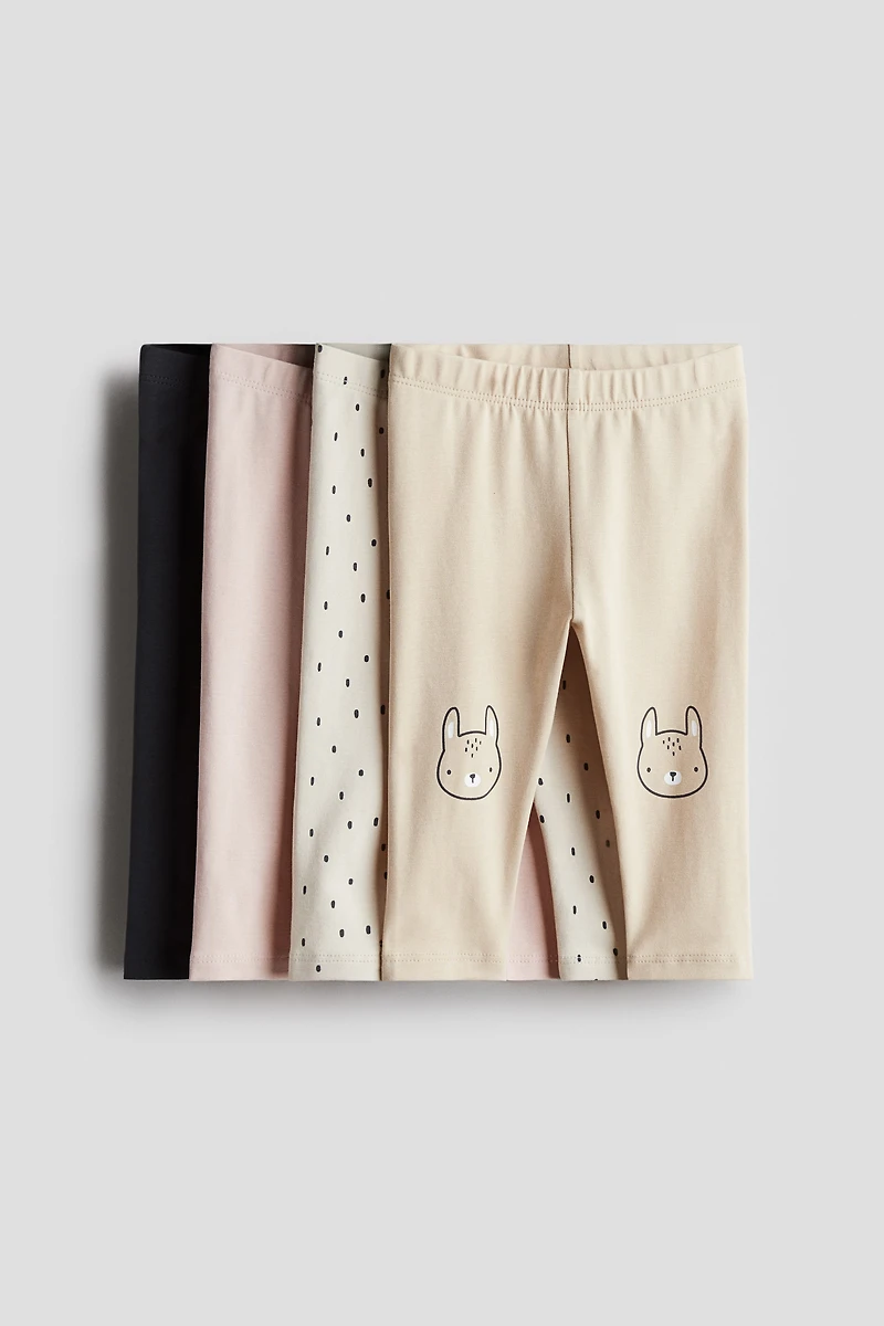 4-pack Cotton Jersey Leggings