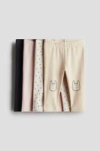 4-pack Cotton Jersey Leggings