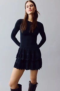 Dress with Tiered Skirt