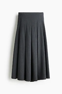 Jupe midi plissée