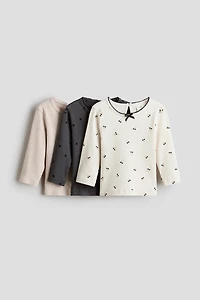 Lot de 3 hauts en coton
