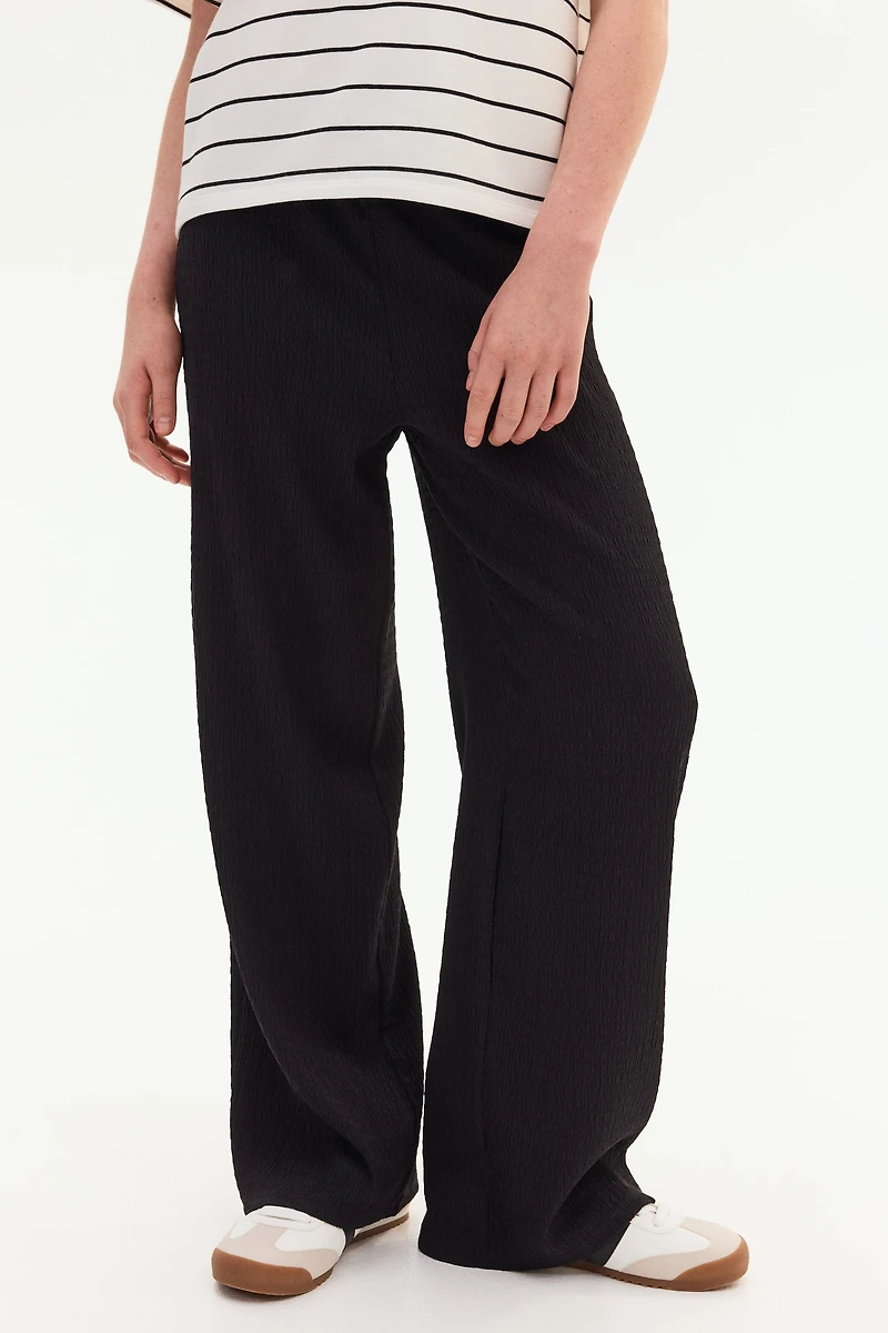 Textured Jersey Pants
