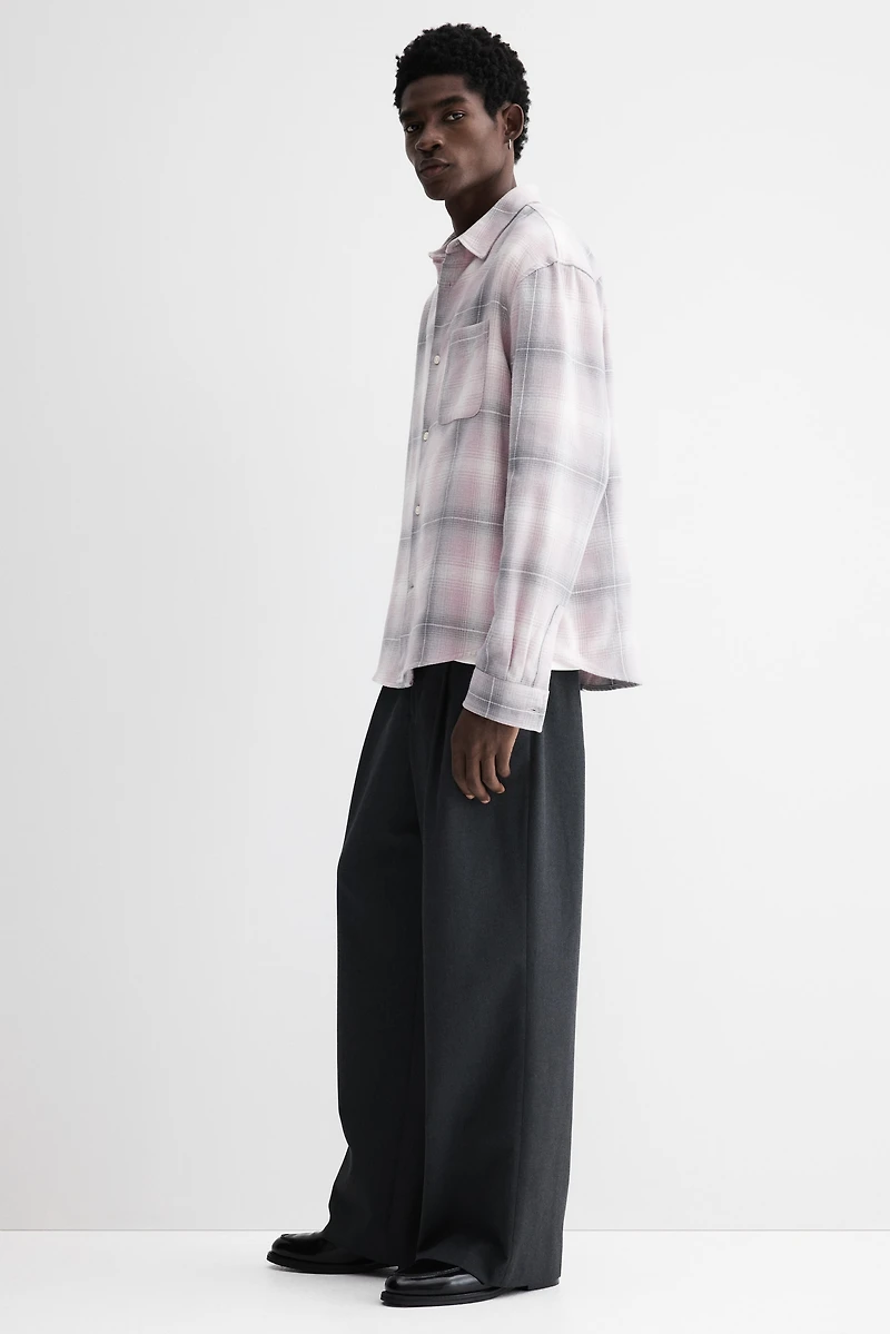 Loose-Fit Flannel Shirt