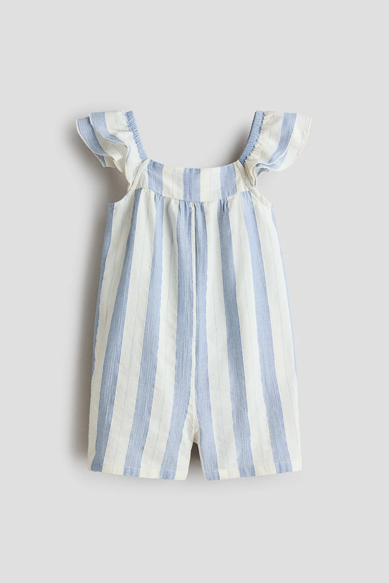 Flutter-Sleeved Jumpsuit