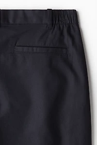 Relaxed-Fit Tailored Linen-Blend Pants