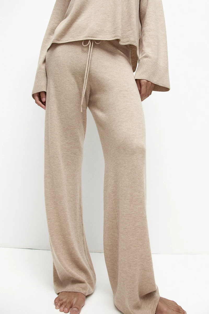Pantalon en cachemire mélangé