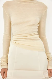 Jupe maxi en satin