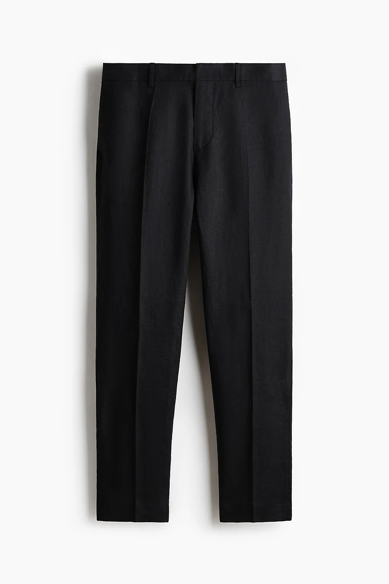 Slim-Fit Linen Suit Pants