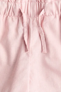 Linen-blend Shorts