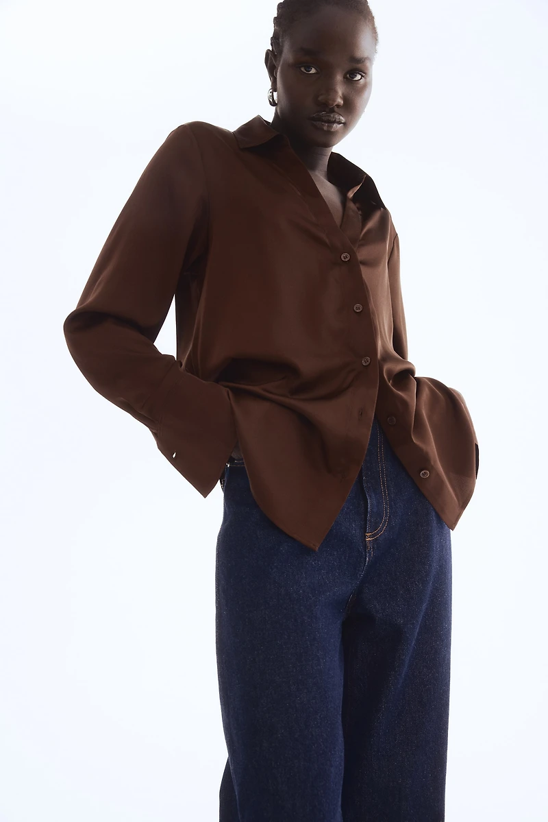 Blouse à encolure en V