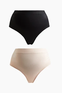 MAMA 2-Pack High Waist Cotton Briefs