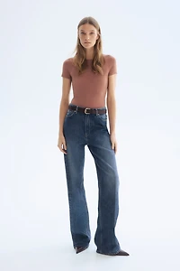 Short-Sleeved Microfiber Bodysuit