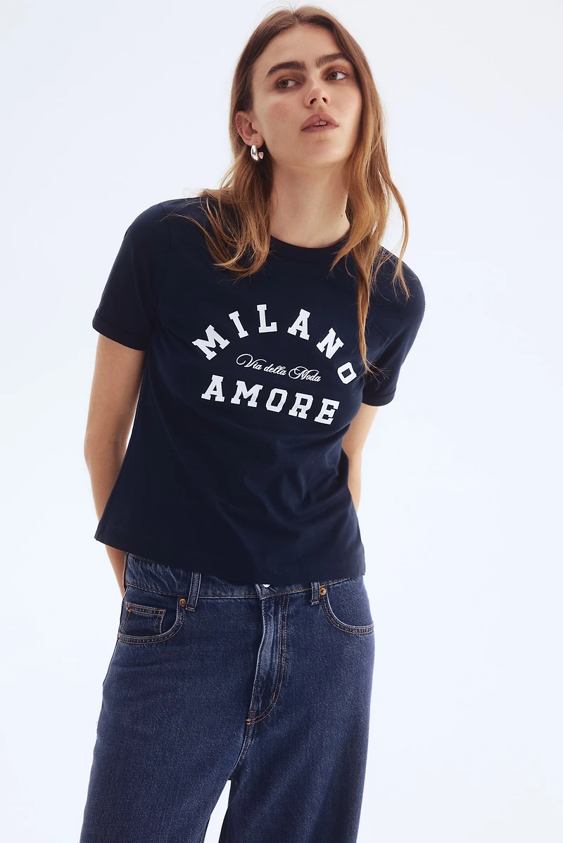 T-shirt avec motif imprimé