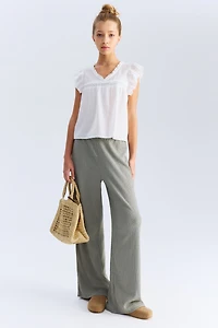 Textured Jersey Pants