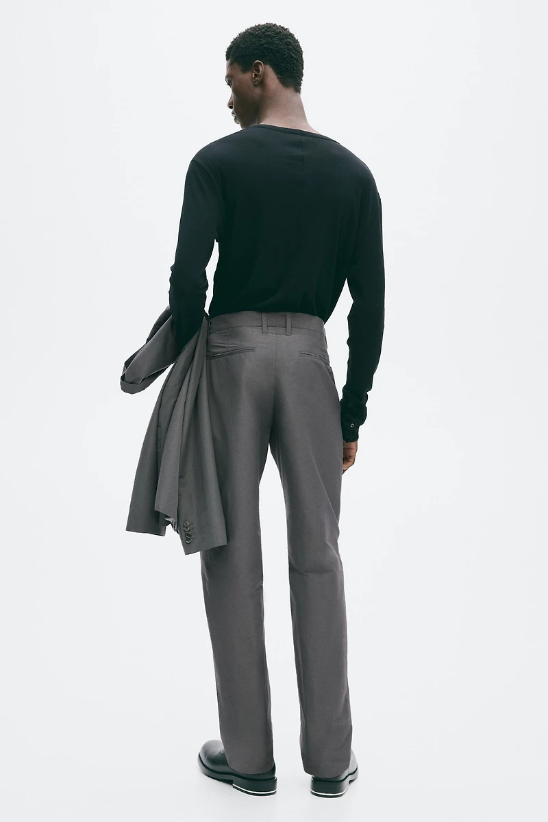 Pantalon classique en coton mélangé