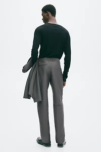 Pantalon classique en coton mélangé