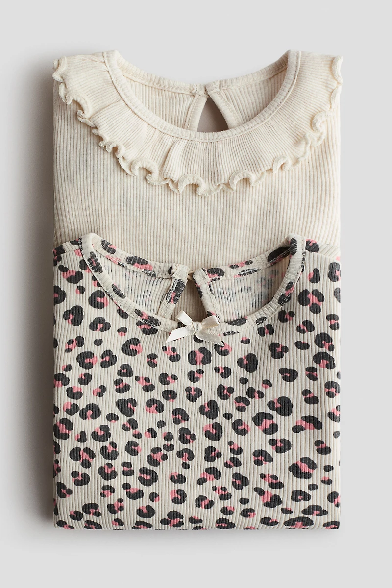 Lot de 2 hauts en coton