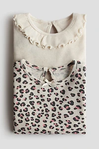 Lot de 2 hauts en coton