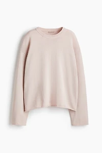 Roll-edge Sweater