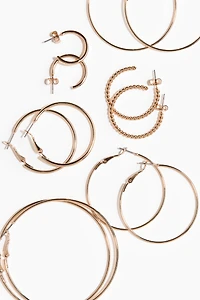 6 paires d'anneaux