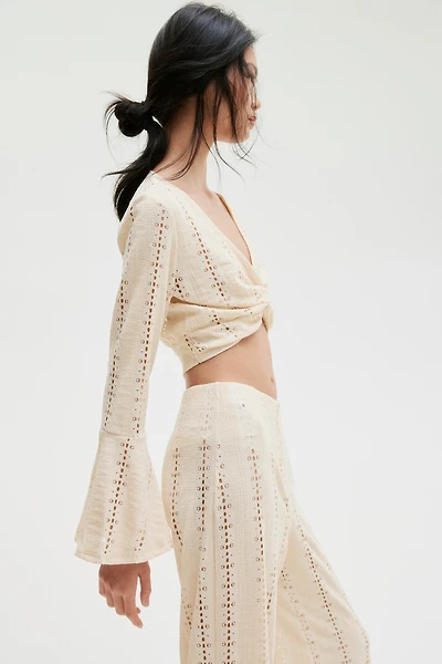 Twist-Detail Crop Top