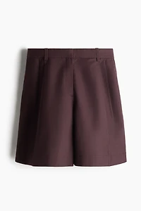 Short chic en lin mélangé