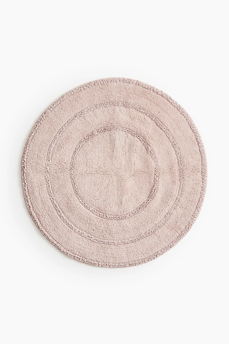 Round Cotton Bath Mat
