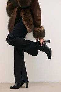 Block-Heeled Ankle Boots