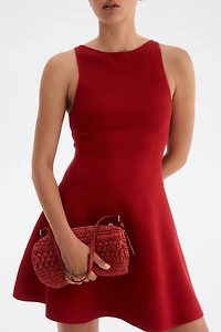 Robe en tricot côtelé