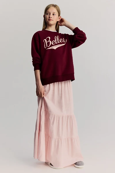 Tiered Cotton Skirt