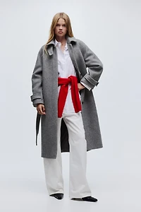 Oversized Wool-Blend Coat