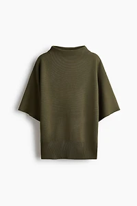 Knit Mock Turtleneck Top