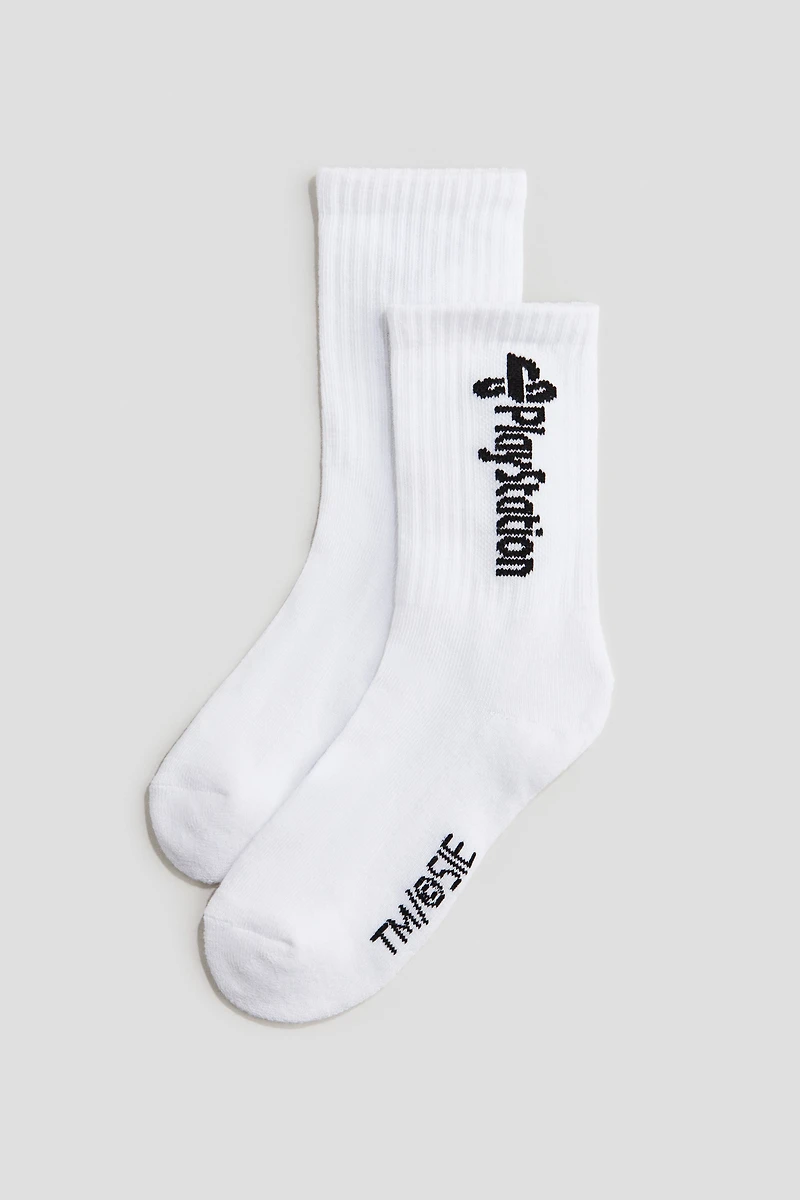 Lot de 5 paires chaussettes à motif intarsia