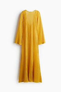 Pointelle-Jersey Maxi Dress