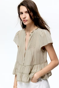 Puff-Sleeved Blouse