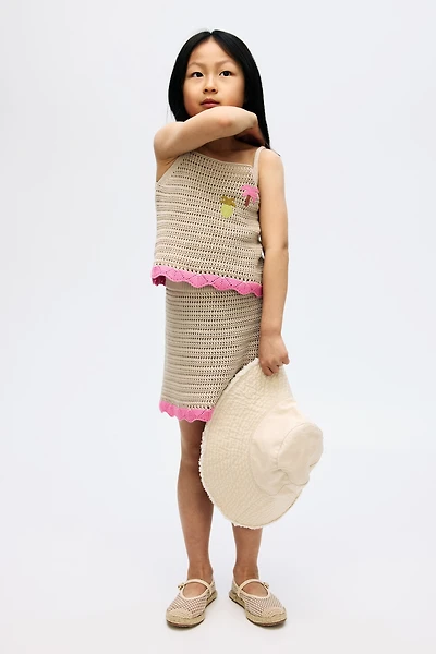 2-Piece Knit Top and Skirt Set