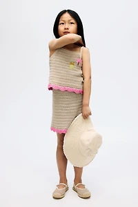 2-Piece Knit Top and Skirt Set