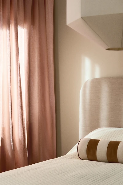 1-Pack Long and Wide Linen-Blend Curtain Panel