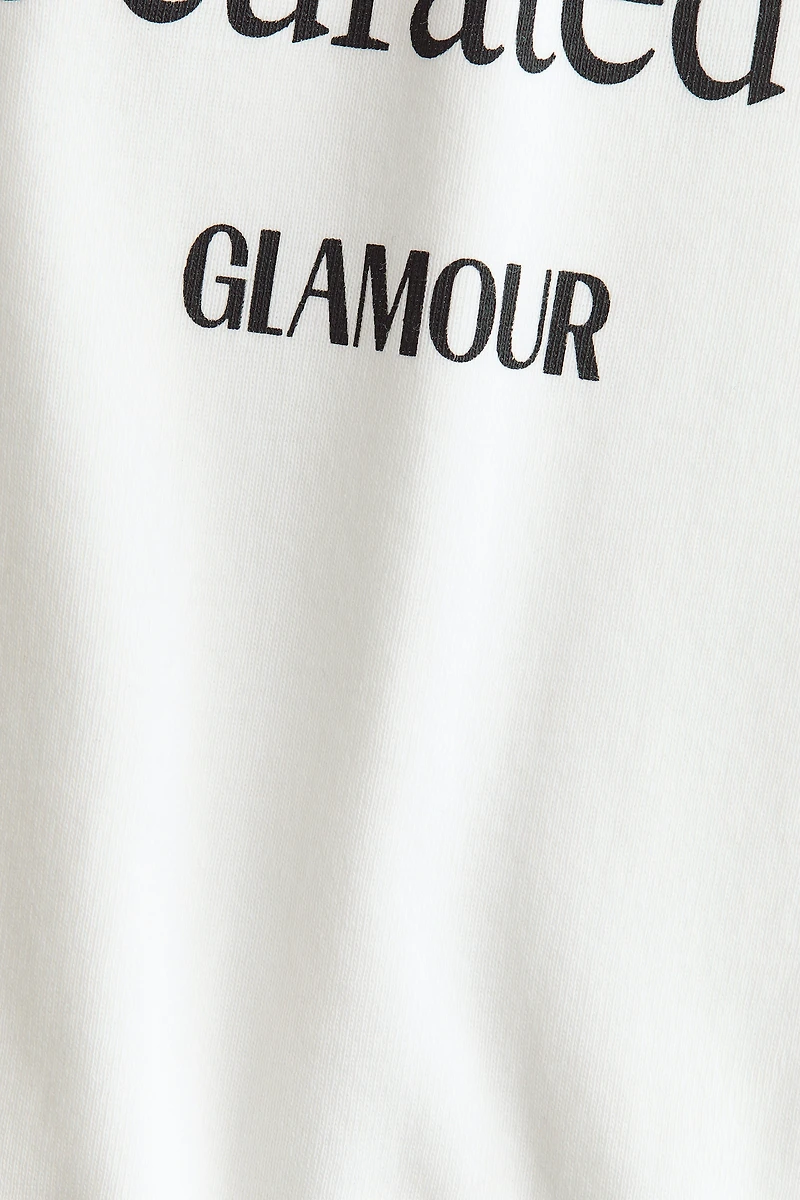 T-shirt en coton avec motif imprimé