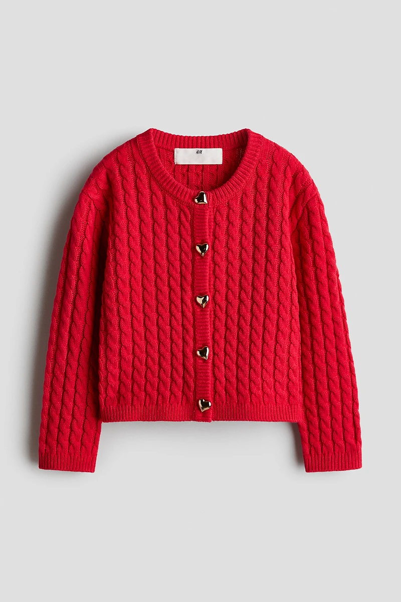 Cable-Knit Cardigan