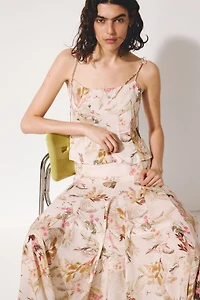 Tie-Strap Viscose-Blend Top