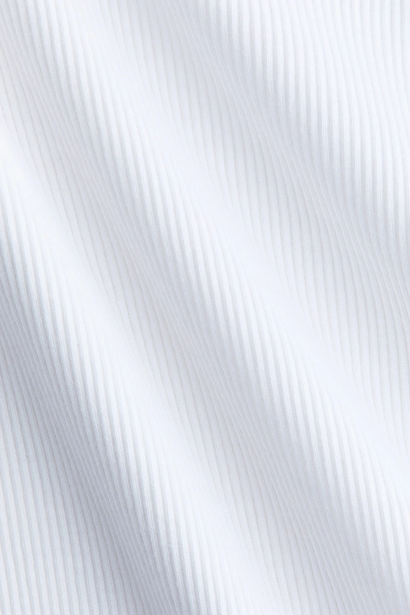 Silk-Blend Ribbed Tank Top