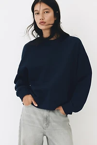 Sweatshirt with Printed Motif
