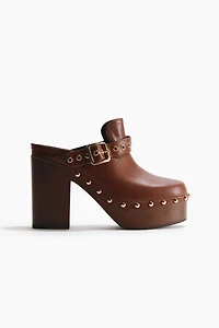 Heeled Platform Clogs