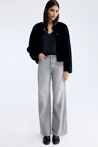 Wide-Leg Ultra High Jeans