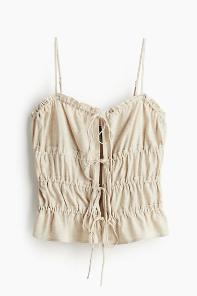 Drawstring-detail Camisole Top