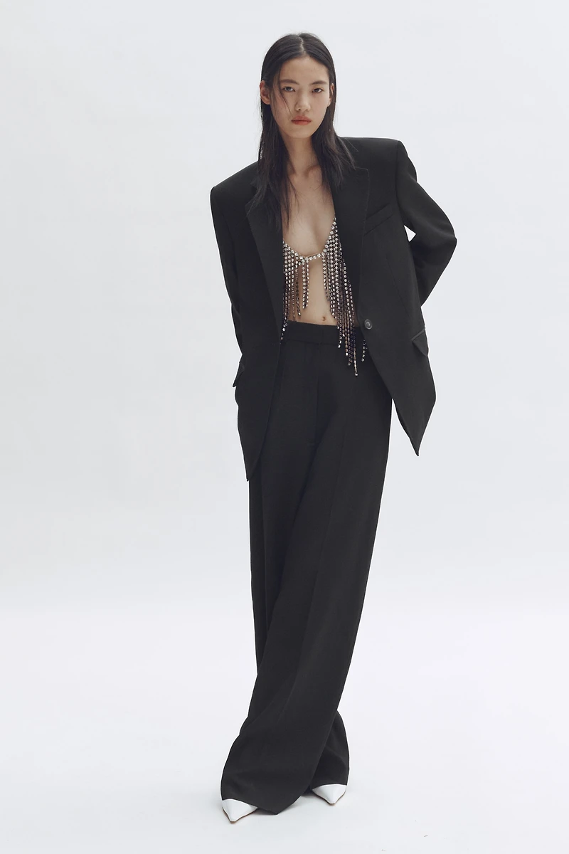 Single-Breasted Wool Blazer