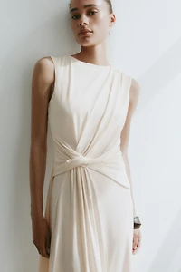 Asymmetric Twist-Detail Dress