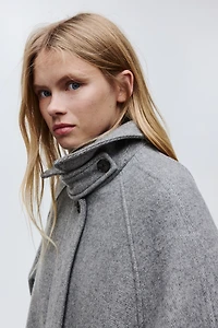 Oversized Wool-Blend Coat
