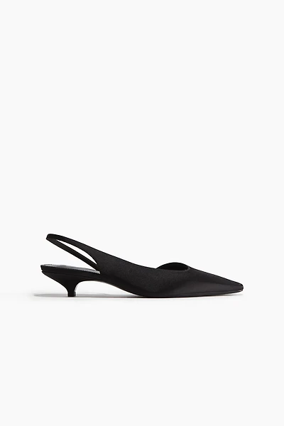 Satin Slingbacks